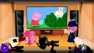 Gacha Club| 🐷 New Piggy skins react| Roblox Piggy Animation| PEPPA PIG TRY NOT TO LAUGH