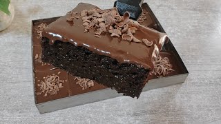 هاذ الوصفة لي تنسيك فالباتيسري🔴جربي كيكة الشوكولاطة بزوج بيضات بدون شونتيي حجم عائلي بنتها ادمان❤️😋