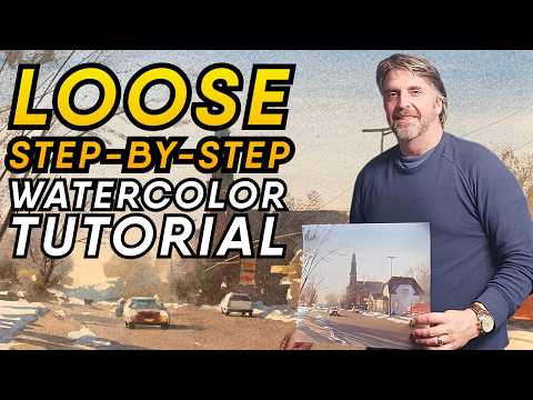 ANDY EVANSEN reveals his smart technique | WATERCOLOR Value Study | FREE Painting Tutorial