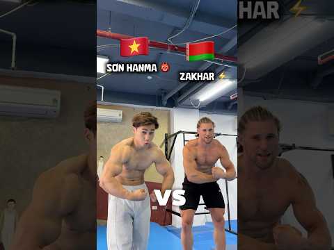 Sơn Hanma 🇻🇳 vs Zakhar 🇧🇾 ( thi đấu sức mạnh ) #reaction #reaction #sonhanma #armwrestling #fyp