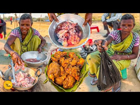 Jharkhandi Dadi Ka Village Style Desi Chicken Rs. 60/- Only l Ranchi Street Food