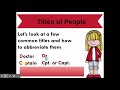 Exploring Abbreviations in Titles