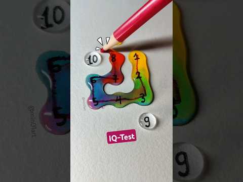 Vẽ một đường (nối số từ 1 đến 10) #drawing #line #maths #shorts