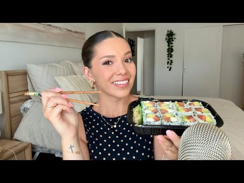 ASMR Chatty Sushi Mukbang 🍣