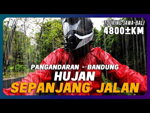 DAY26  Hujan Sepanjang Jalan - Touring Pangandaran Bandung Solo Riding Jawa Bali Indonesia