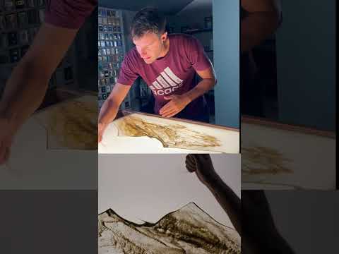 ๐คฉ ๐ paesaggio con la sabbia in 5 secondi #jacknobile #magia #sandart