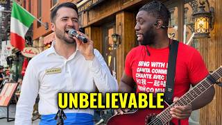 Customers Hear Their Waiter Sing For the First Time