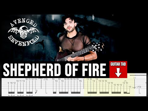 【AVENGED SEVENFOLD】[ Shepherd Of Fire ] cover by Masuka | LESSON | GUITAR TAB