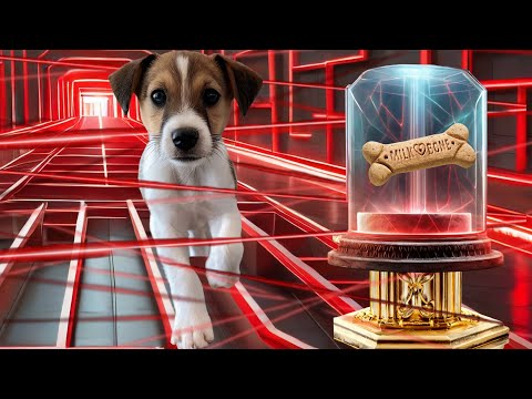 Impossible Puppy Laser Maze Challenge!!