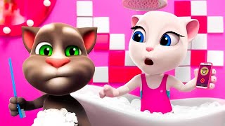 Konuşan Tom 🐱 Duş Rutini 👀 Animasyon Filmleri ⭐ Super Toons TV Animasyon