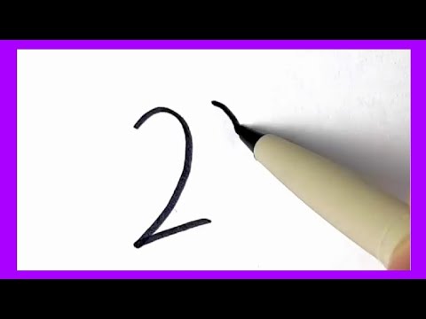 رسم سهل/كيف ترسم عصفور بالأرقام/ Easy drawing/How to draw a bird by numbers