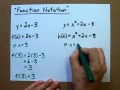 Understanding Function Notation