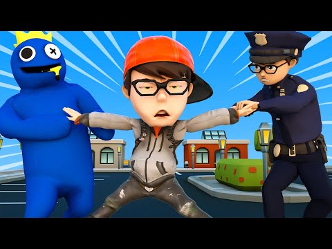 Nick Fat And His Rainbow Friend - Nick Policeman | Scary Teacher 3D Story Friends