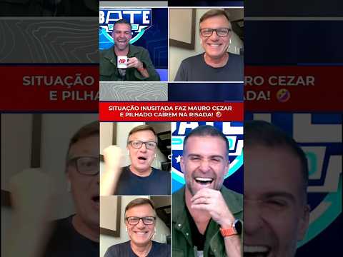 Mauro Cezar e Pilhado CAEM NA RISADA após SITUAÇÃO INUSITADA AO VIVO! 🤣🤣🤣