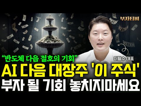 AI 다음 대장주 '이 주식' 부자 될 기회 놓치지마세요 (이형수 대표 2부)