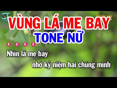 Karaoke Vùng Lá Me Bay Tone Nữ F#m | Nhạc Sống Mới | Karaoke Tuấn Kiệt