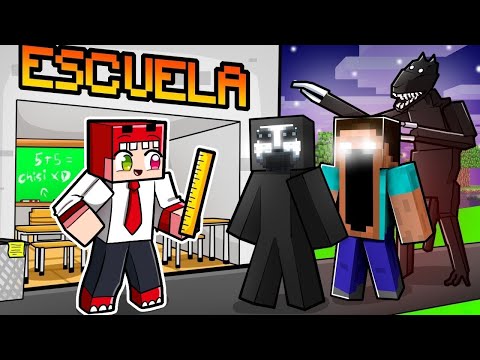 ¡La Escuela de Monstruos MÁS TERRORÍFICA! 🏫👾 Minecraft Terror RaptorGamer