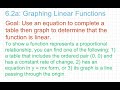 Identifying Linear Relationships and Functions