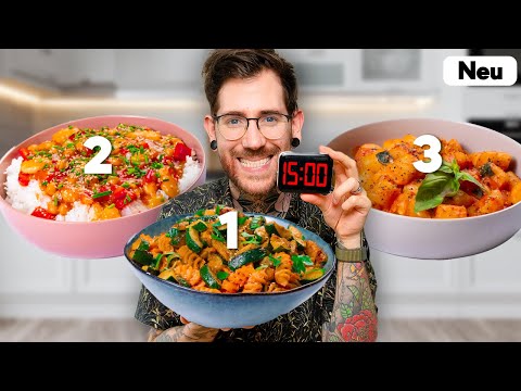 3 Blitzrezepte ⚡️ für stressige Tage – in 15 Minuten gemacht!