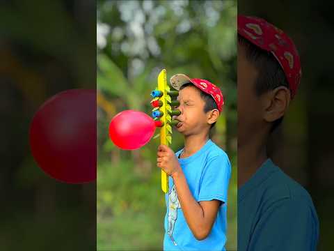 Creative DIY Four Colour Balloons Toys with Bamboo Creation #toys #creative #bamboo