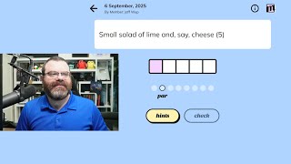 Minute Cryptic Sept 6th, 2025 #wordgames #crypticcrossword #crossword
