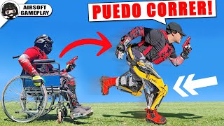 VOLVÍ a CORRER con EXOESQUELETO MOTORIZADO❗️😱 ▬ Yio Airsoft Gameplay