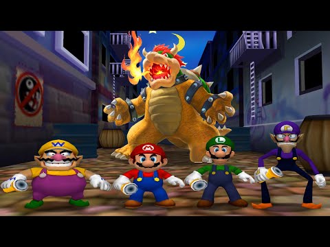 【マリオパーティ4+5+6+7】すべてのフリーフォーオールミニゲームマリオVSルイージVSワリオVSワルイージ（4人プレイ）