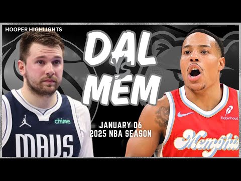 Dallas Mavericks vs Memphis Grizzlies Full Game Highlights | Jan 6 | 2025 NBA Season