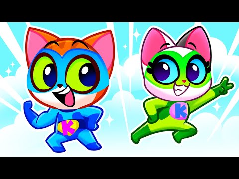 Superhero Team 🦸 My Mommy is a Superhero 🤱 + More Toddler Stories and Cartoons 😻 Purr-Purr