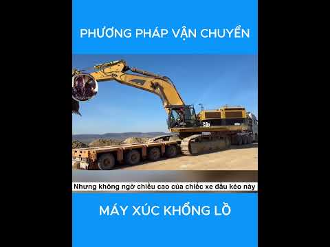 Phương pháp vận chuyển máy xúc khổng lồ #shorts #shortvideo #review