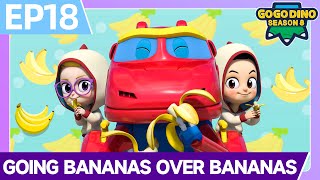 ⭐️New🍌 I Love Bananas! 😋 | GoGoDino S8 EP18 | Dinosaurs Cartoon | Superhero Adventure for Kids