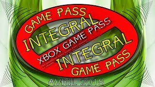 APRIL/AVRIL - 2018 - INTEGRAL GAME PASS