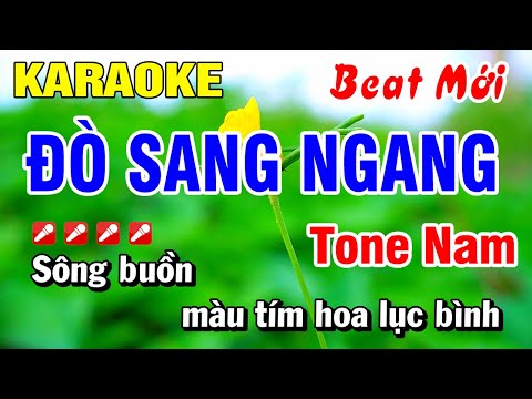 Karaoke Đò Sang Ngang (Beat Mới 2025) Nhạc Sống Tone NAM | Hoài Phong Organ