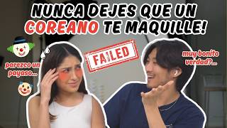 CHICO COREANO MAQUILLANDO: EL PEOR INTENTO DE MAQUILLAJE