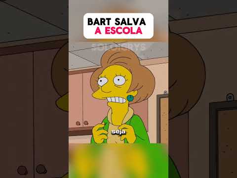 Bart salva a escola #simpsons