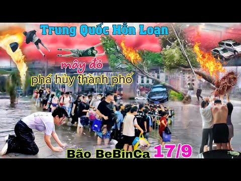 Trung Quốc hỗn loạn, Gió mạnh phá hủy TP Thượng Hải bởi bão BeBinca điềm lạ xuất hiện