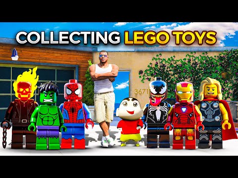 Shinchan and Franklin Collecting Lego Avengers Toys in Gta 5