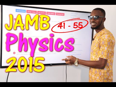 JAMB CBT Physics 2015 Past Questions 41 - 55