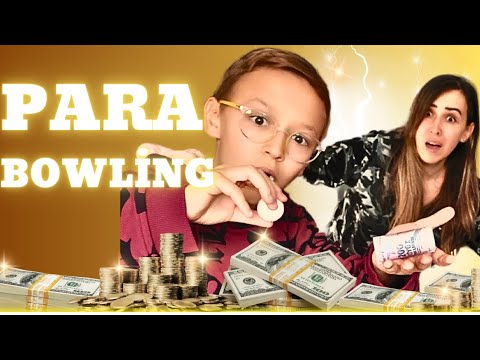 PARA BOWLİNGİ CHALLENGE ! Money Bowling Game