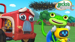 Sticky Honey Trouble for Trevor! 🍯🚜 | Gecko's Garage 🚚 | Cartoons For Kids | Toddler Fun Learning
