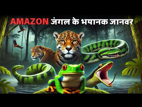 The Deadliest Animals of the Amazon Rainforest 🫨 | अमेज़ॅन के सबसे घातक जानवर |  Hindi/Urdu