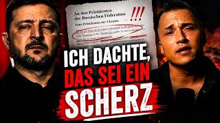ICH DACHTE ZUERST, DAS SEI EIN SCHERZ: Selenskis Friedensangebot