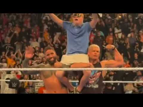 Jey Uso & Cody Rhodes Gifts Fan His Mama Rhodes Title WWE Smackdown 11 July 2025 Highlights