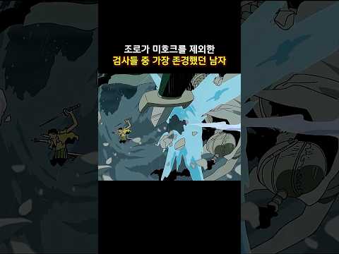 조로가 미호크를 제외한 검사들 중 가장 존경했던 남자  #onepiece  #원피스