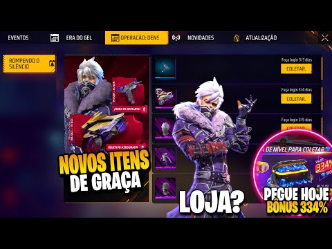 AGORA!! PEGUE 1000 DIAMANTES NO BÔNUS, LOJA MISTERIOSA, SOMBRA ROXA E ITENS - NOVIDADES FREE FIRE