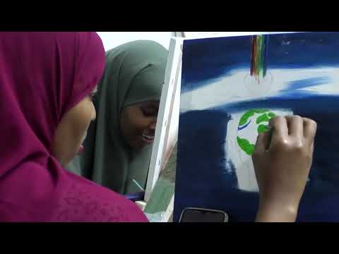 YouTube video thumbnail: Somali Artist Helps Youth Paint New Image of Mogadishu
