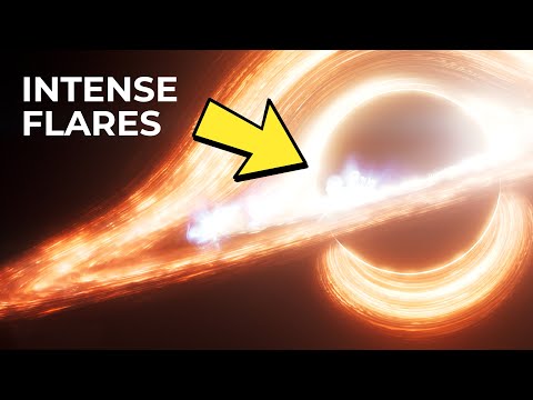 Webb Sees Supermassive Black Hole Blasting Flares