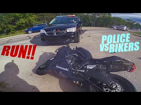 Police VS Bikers! Cops Chases Motorcycle - Best Compilation 2020