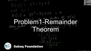 Problem1-Remainder Theorem