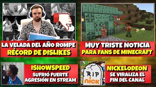 LA VELADA ROMPE RECORD DE DISLIKES por POLEMICA | TRISTE NOTICIA PARA FANS DE MINECRAFT :( | SPEED